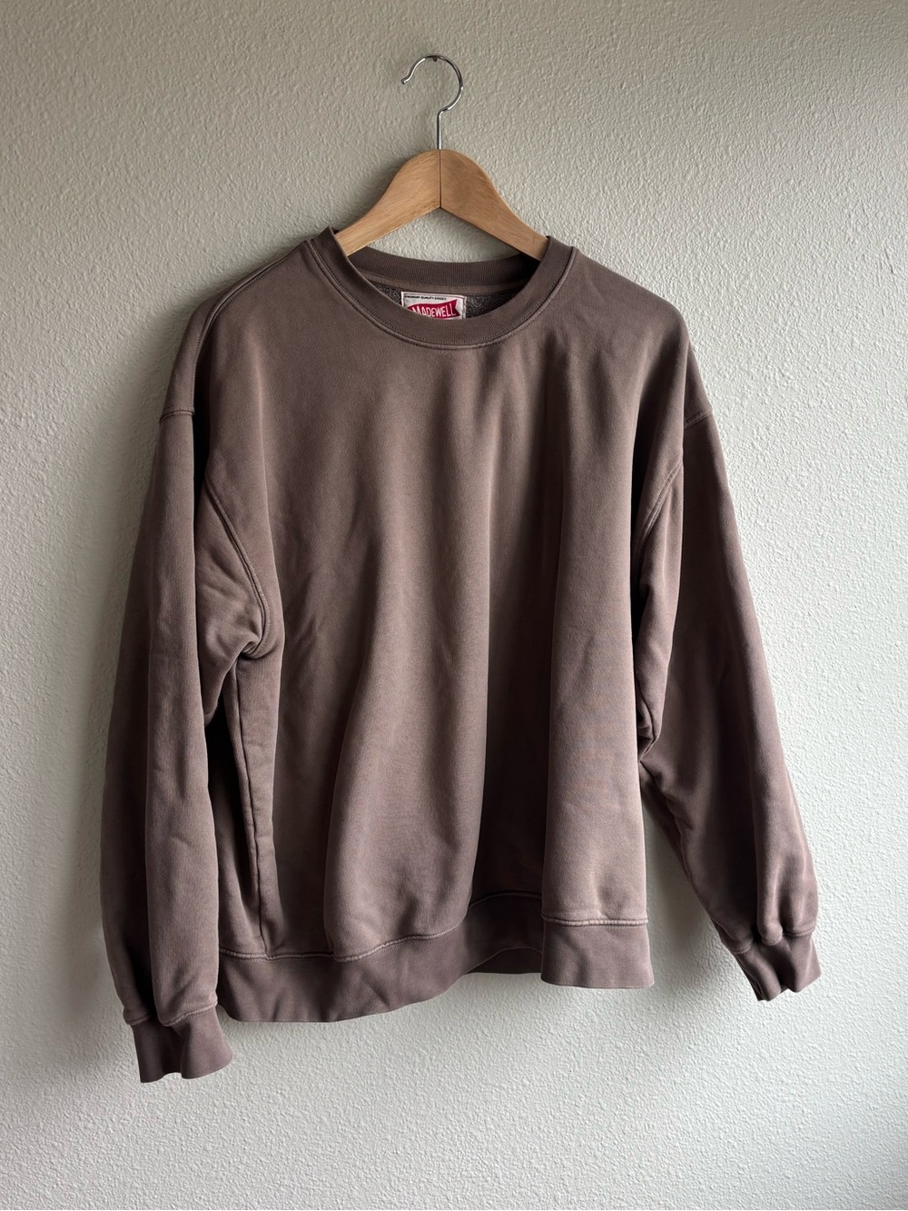 Madewell Crewneck Sweatshirt in Brown